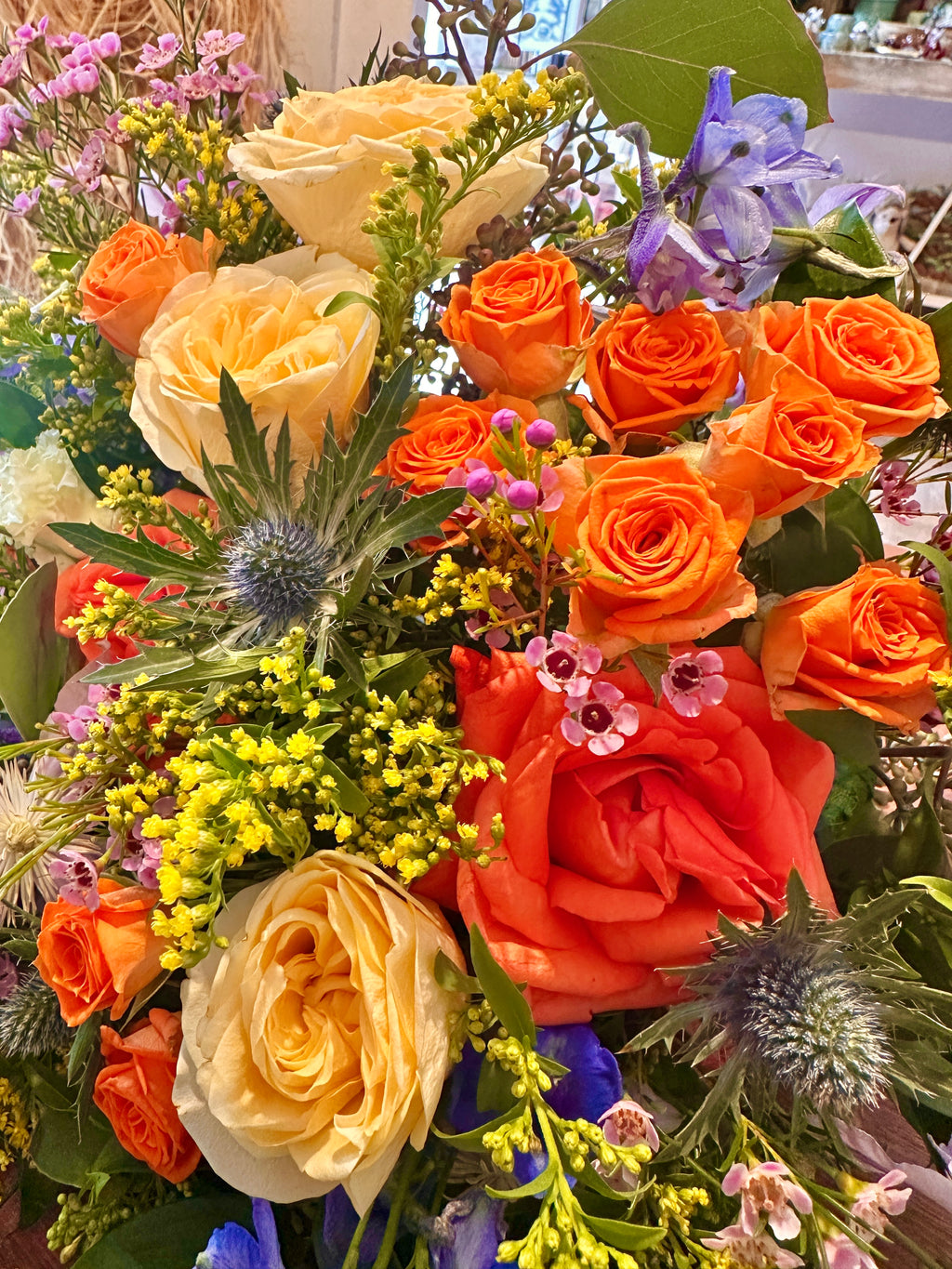 Colourful floral posy