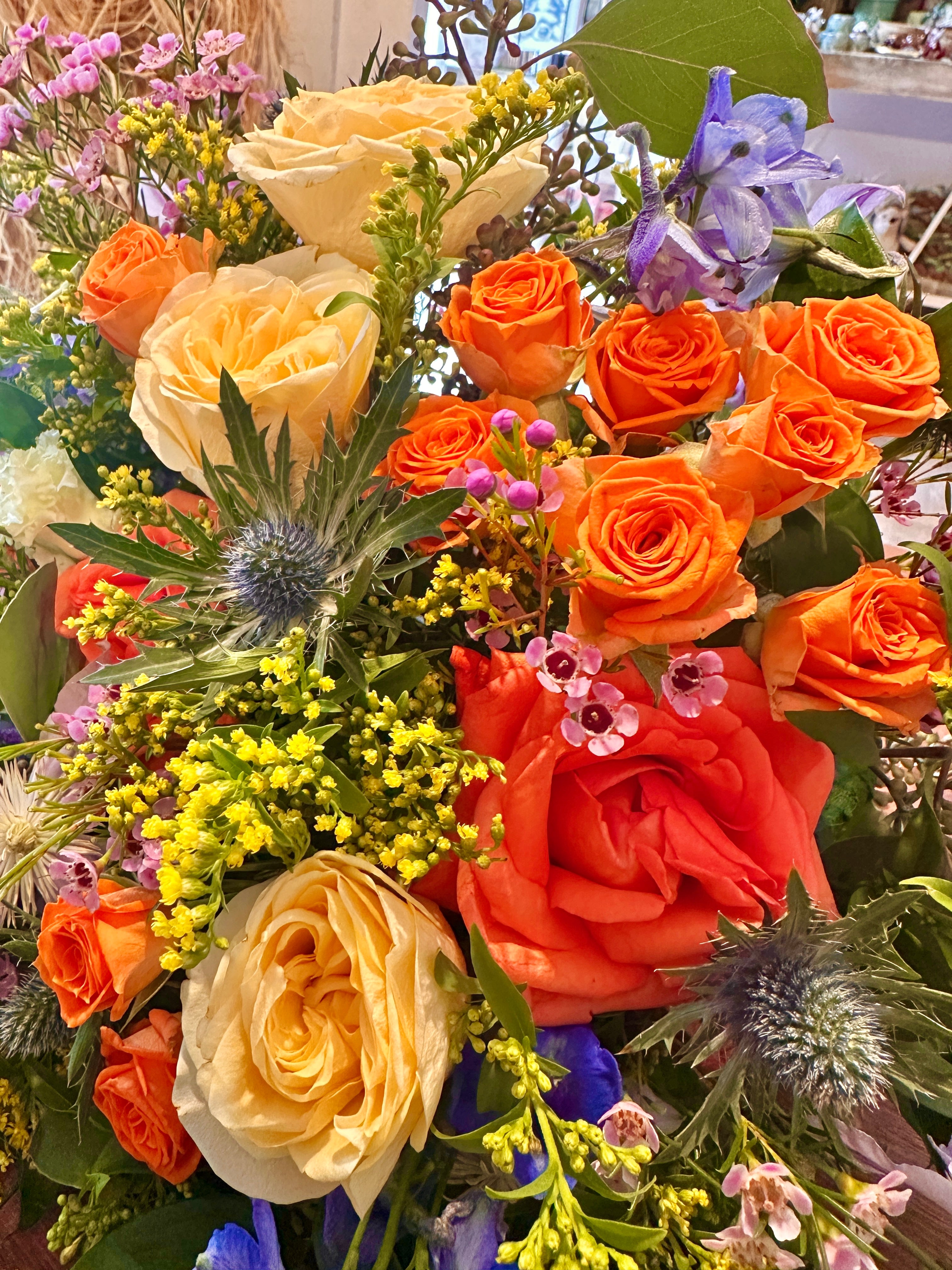 Colourful floral posy