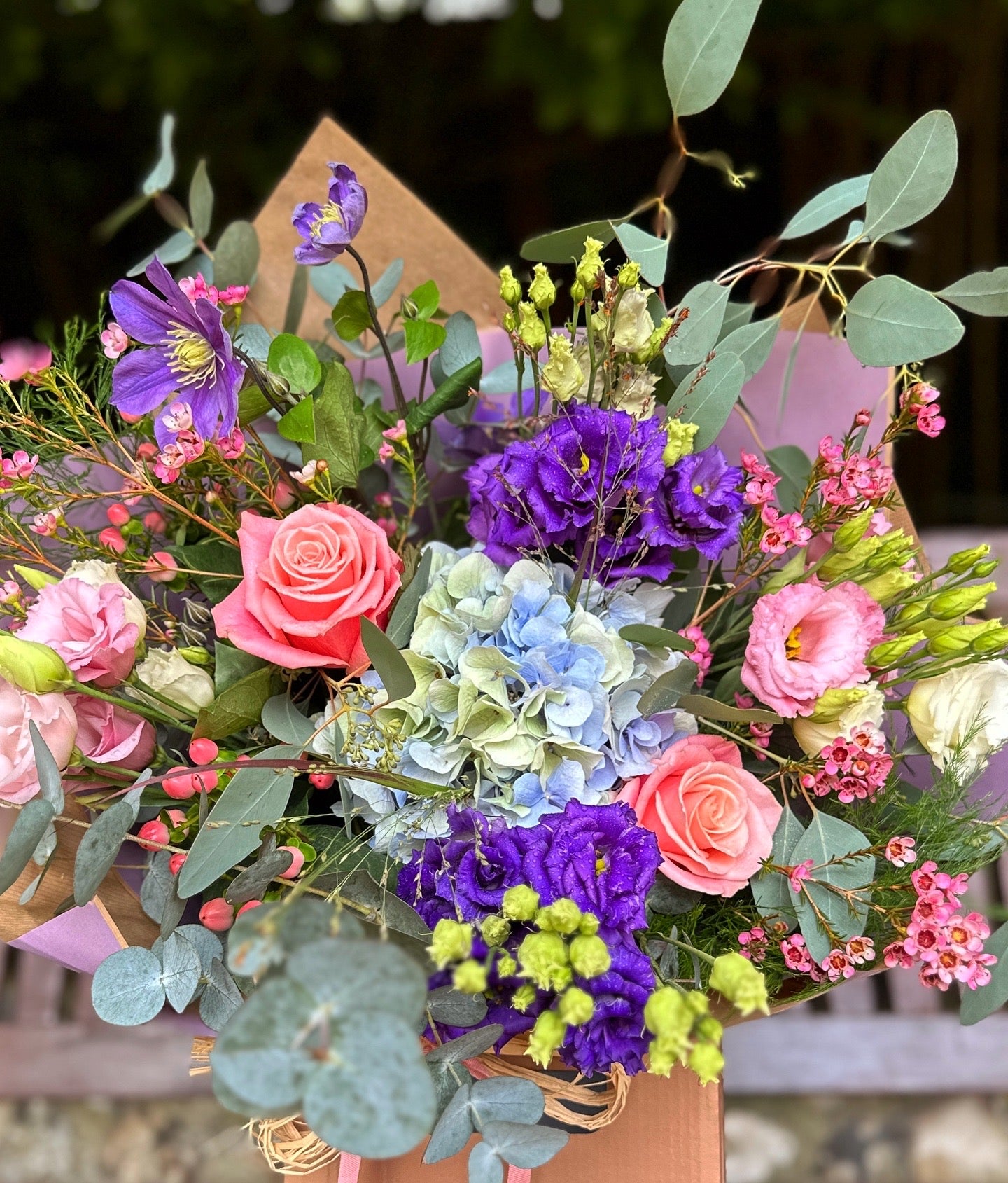Shades of pink’s blues and purple