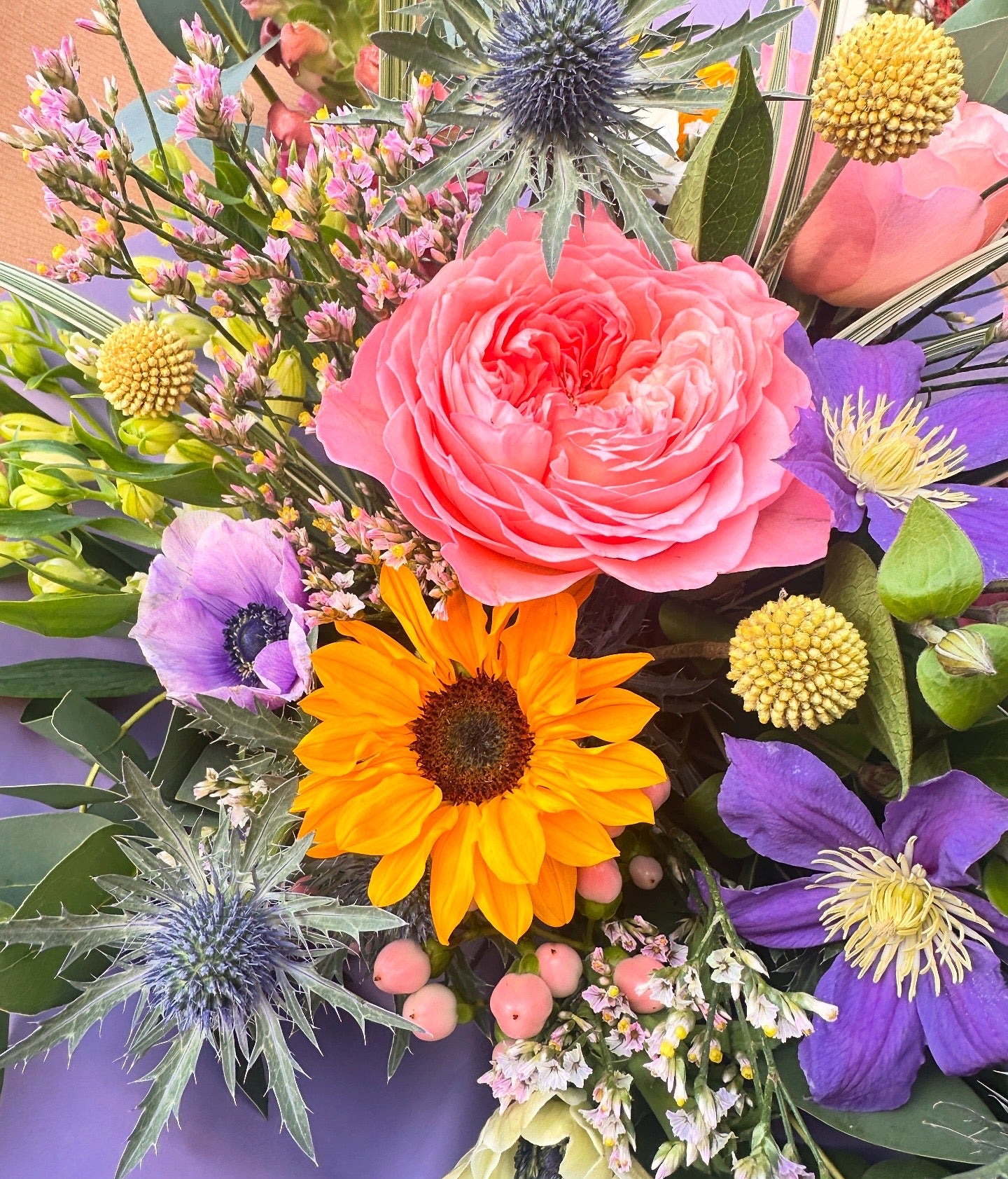 Florist choice bouquet carefully selected by your local florist. Best flowers on day.