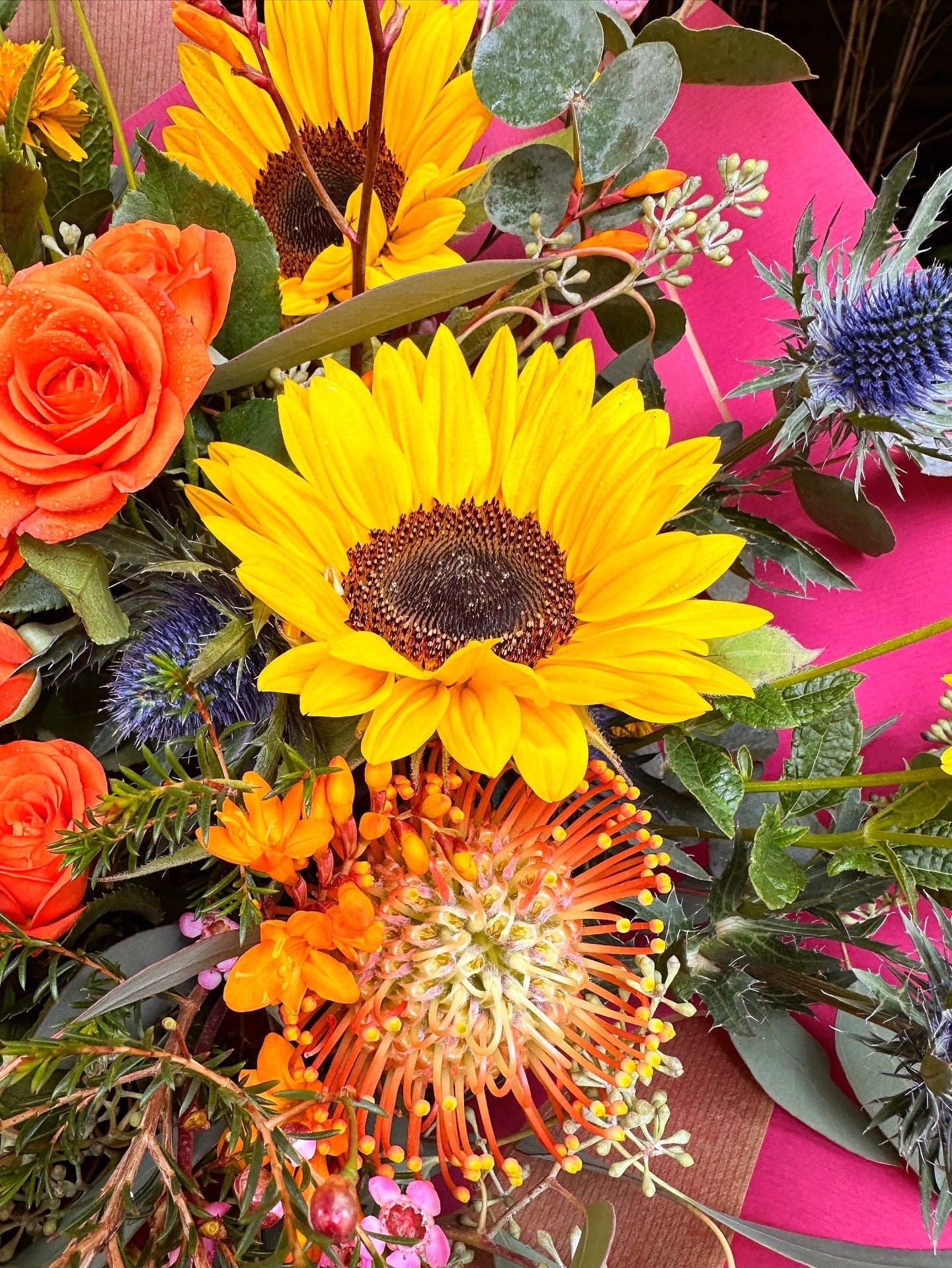 Colours of yellow orange blue