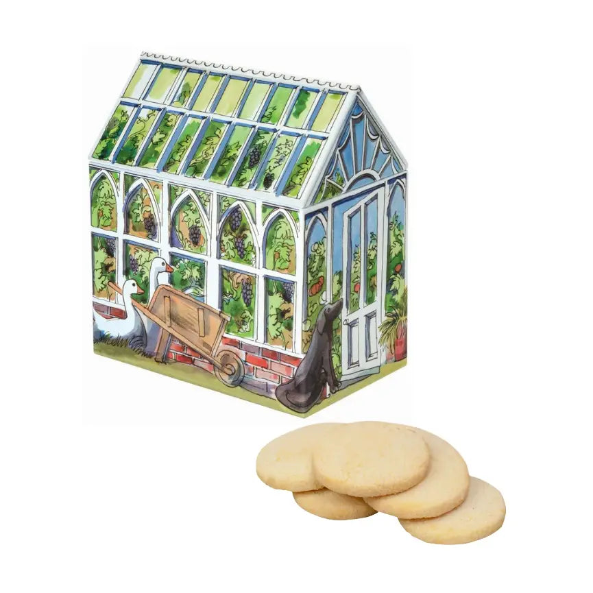 Emma Bridgewater shortbread in greenhouse tin