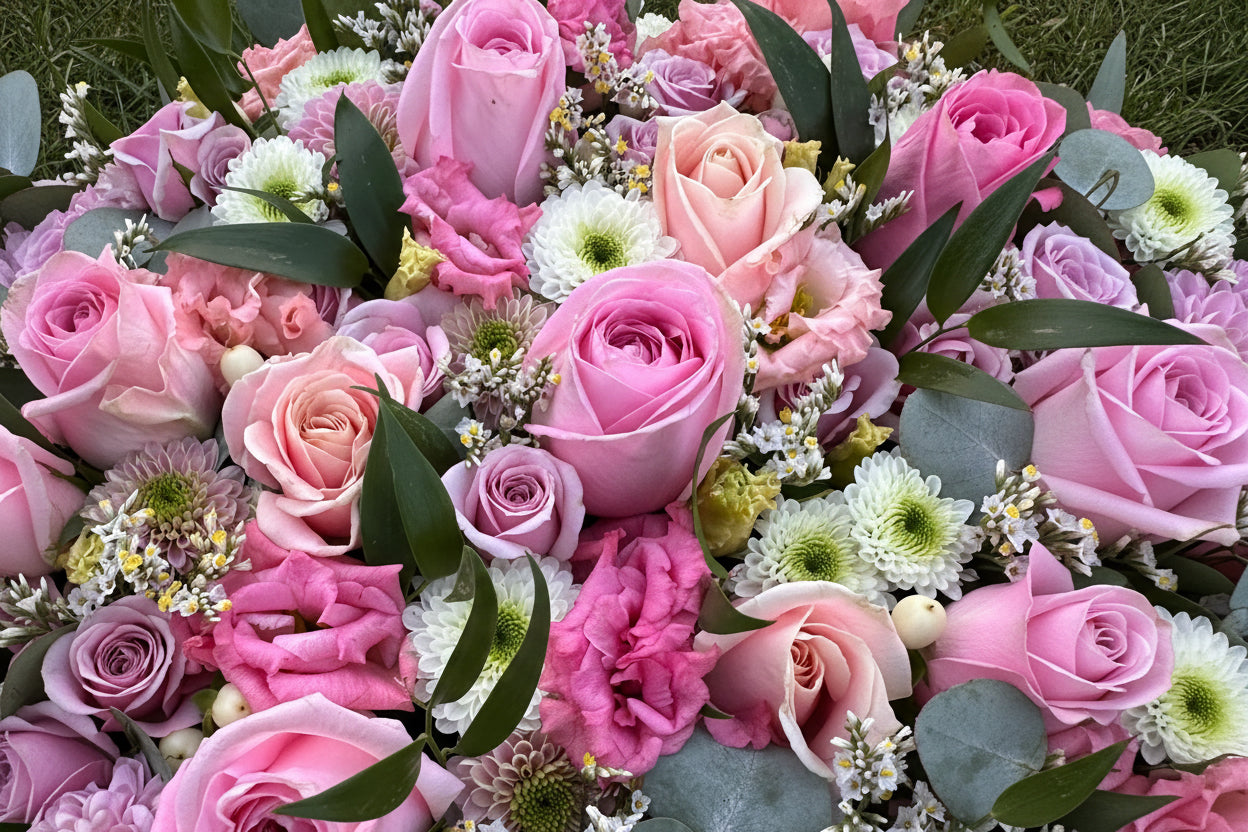 Pink and White Posy